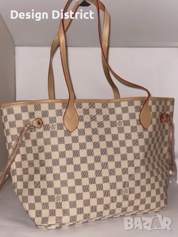 Louis Vuitton Neverfull Damier Azur, снимка 2 - Чанти - 52532901