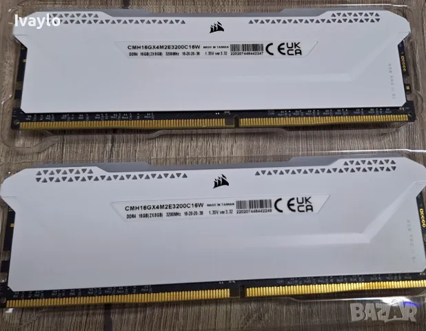 Corsair RGB 2х8 White, снимка 2 - RAM памет - 49510164