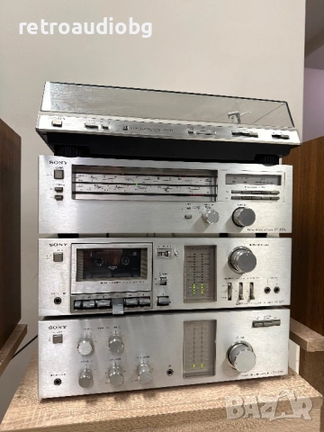 🔈Винтидж аудио сет SONY - усилвател, дек, тунер и грамофон🔈, снимка 3 - Аудиосистеми - 53771376