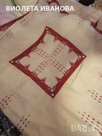 широка покривка ръчна бродерия., снимка 2 - Покривки за маси - 52890267