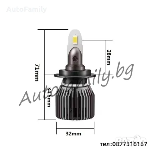 HB4 9006 Mi2PRO MAX LED 8,000lm Matrix, снимка 3 - Аксесоари и консумативи - 48136362