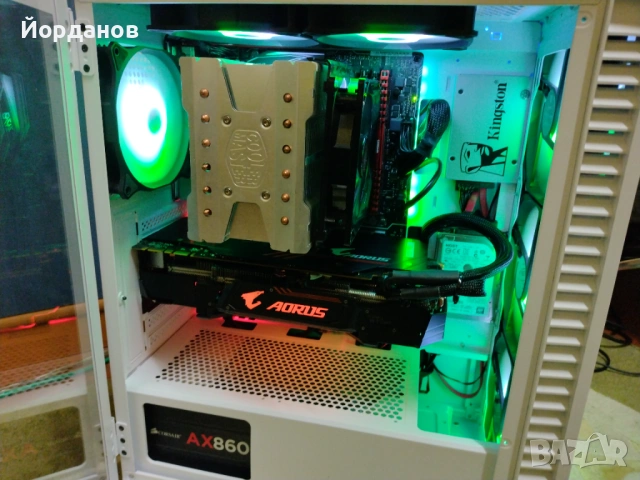 Гейм компютър Intel i7-7700k/32gb.ram./500gb.ssd./1tb.hdd./Aorus GTX1080Ti 11gb., снимка 6 - Геймърски - 53309427