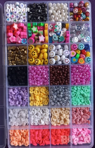 Мъниста и перли комплекти в кутии, снимка 6 - Други - 52669210