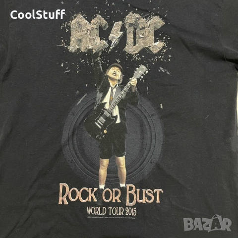 Мъжка Тениска AC/DC Rock Or Bust Размер L, снимка 2 - Тениски - 53848085