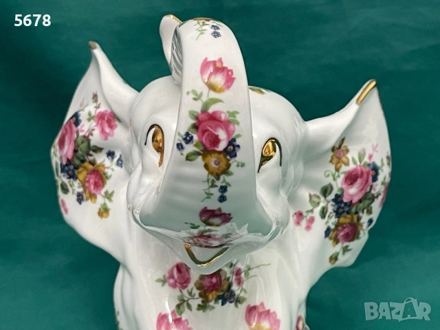 Порцеланово слонче, снимка 7 - Статуетки - 53485716