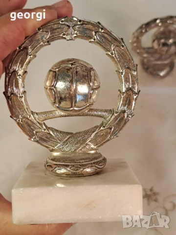  футболна купа с мраморен пиедестал 26/3, снимка 3 - Фен артикули - 50745897