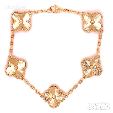 Златна дамска гривна Van Cleef 12,78гр. 18,0см. 14кр. проба:585 модел:34590-1