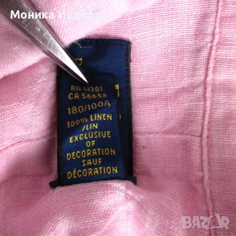 Polo Ralph Lauren - ленена риза, снимка 5 - Ризи - 51147283