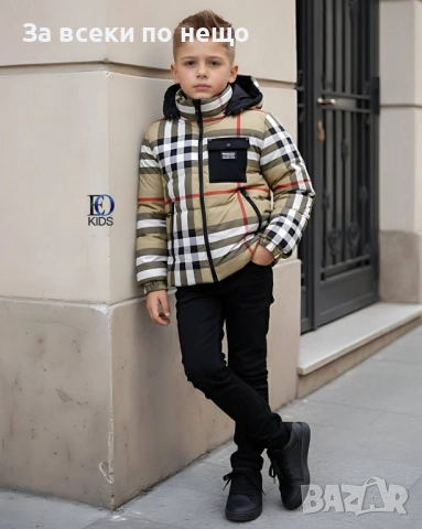 Burberry Детско Зимно Яке С Качулка - Налични Различни Цветове Код SK347, снимка 2 - Детски якета и елеци - 52667965
