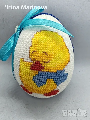 Ръчно бродирана Великденско яйце, снимка 1