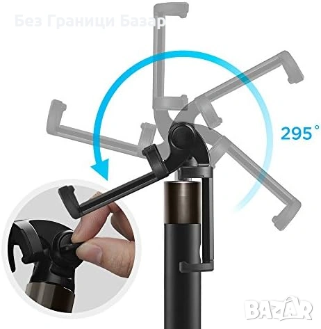 Нов Bluetooth селфи стик Spigen Velo, лек и компактен, дистанционно за снимки, снимка 6 - Чанти, стативи, аксесоари - 53096535