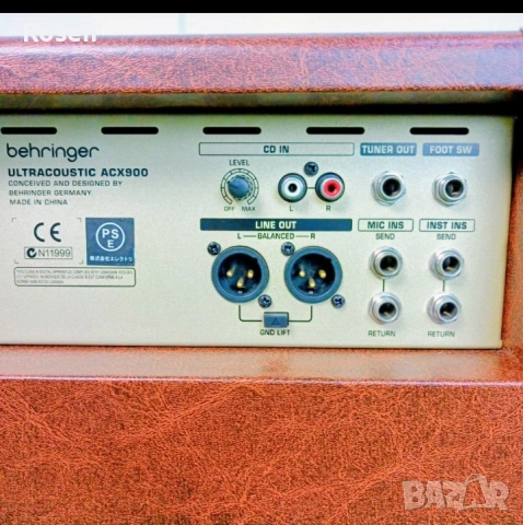 Продавам: Ел.акустично кубе Беринджър ACX 90w Класика в жанра,много пазено!..Цената е в лева!🔥.., снимка 5 - Китари - 52674518