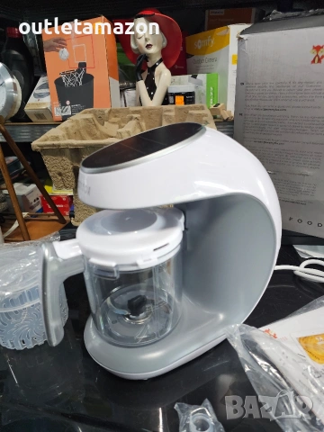 Многофункционален уред за приготвяне на здравословна бебешка храна 7 в 1 Sweety Fox, Без BPA, снимка 7 - Прибори, съдове, шишета и биберони - 53389397