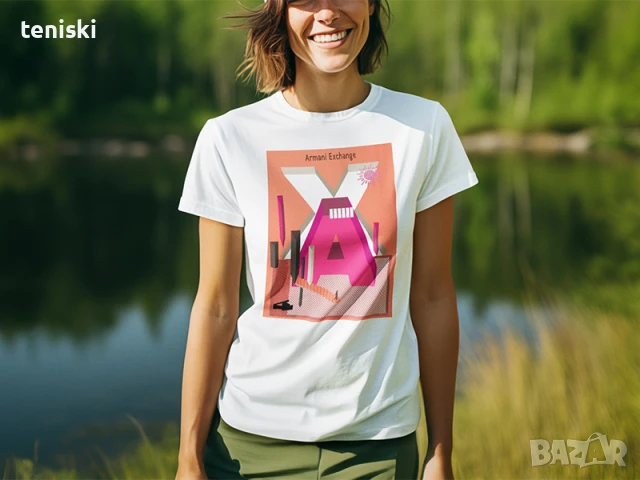  Тениски ARMANI принт Модели,цветове и размери, снимка 7 - Тениски - 34541402