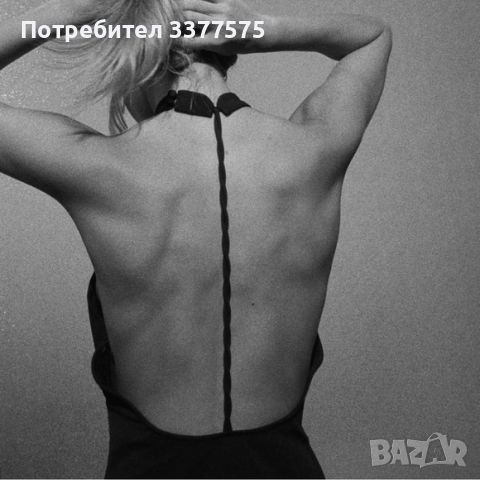Zara черна къса рокля с гол гръб, снимка 1 - Рокли - 45251085
