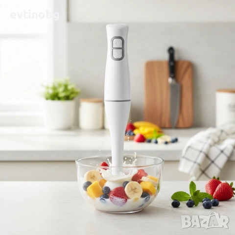 Ръчен пасатор Rosberg R51112O, 350W, 2 скорости, пластмасова пасираща приставка, снимка 3 - Аксесоари за кухня - 53769668