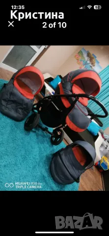 Количка Буба Бела 3в1, снимка 4 - Детски колички - 50360126