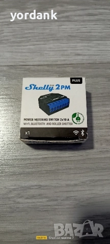 Shelly Plus 2PM двуканално WiFi реле с мониторинг и управление на щори