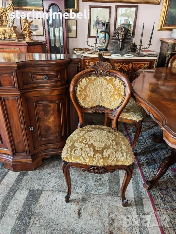 Италиански трапезен комплект (масив), снимка 8 - Маси - 54092271