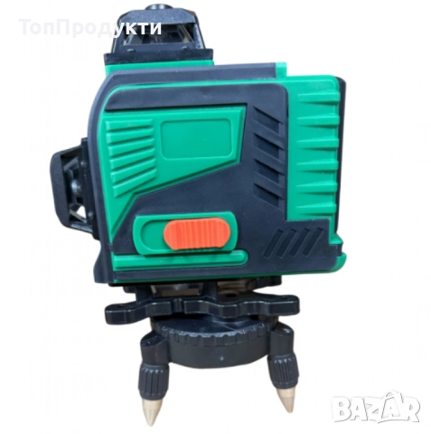 4D Лазерен Нивелир с 16 Линии (Четири Точков), Самонивелиращ се, със Зелен Лазер с тринога, снимка 3 - Измервателни инструменти - 52964375