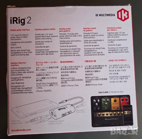 IK Multimedia iRig 2 Гаранция, снимка 4 - Други - 54015237