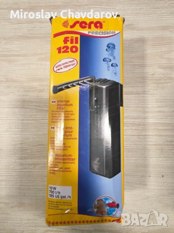 Вътрешен моторен филтър за аквариуми sera Fil 120