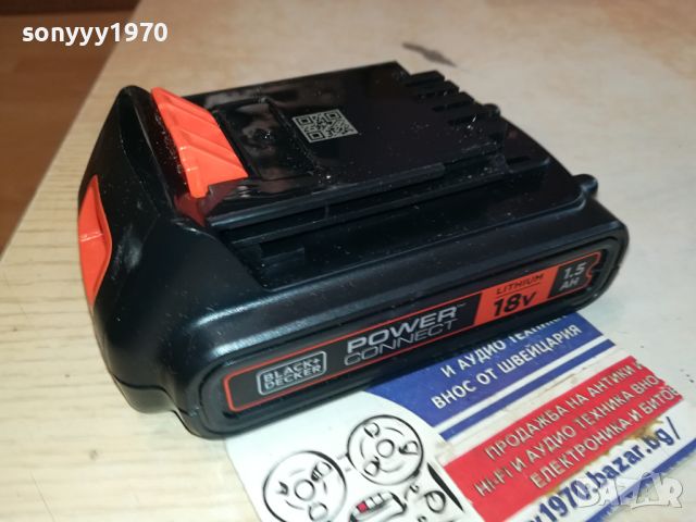 black+decker lithium 18v battery pack 1404240858, снимка 9 - Винтоверти - 45261779