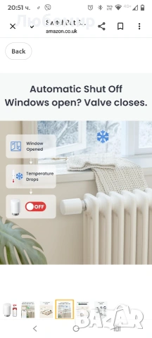 SwitchBot Smart Radiator Thermostat, Bluetooth термостат с управление чрез приложение и таймер , снимка 5 - Радиатори - 53727168