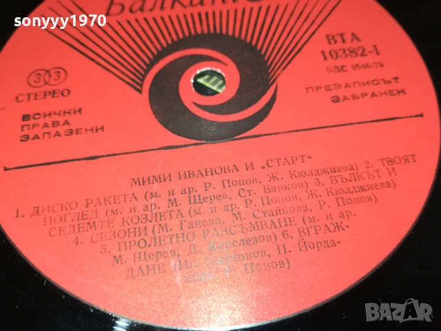 МИМИ ИВАНОВА И СТАРТ-ПЛОЧА 1006251058, снимка 13 - Грамофонни плочи - 50613110