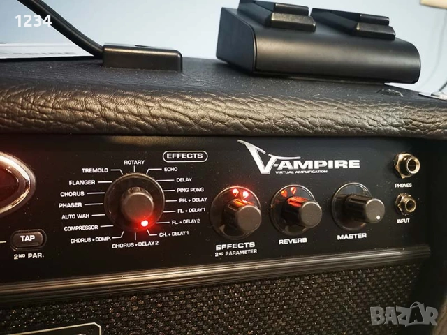 Усилвател за китара кубе berhinger V-ampire LX112 120W вградени ефекти, снимка 5 - Струнни инструменти - 54015476