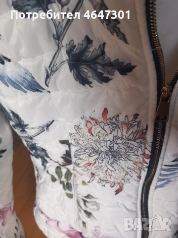 Дамско зимно яке с флорален принт 25 лв. По договаряне , снимка 4 - Якета - 52366498