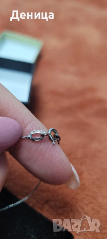 Сребърно колие, снимка 2 - Колиета, медальони, синджири - 54272794