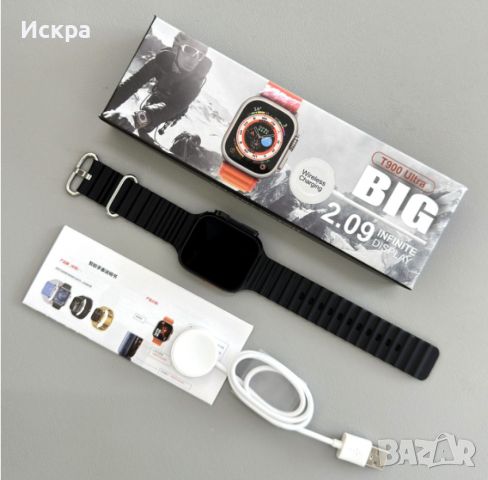 Смарт часовник smart watch T900 Ultra, снимка 5 - Смарт часовници - 45606101