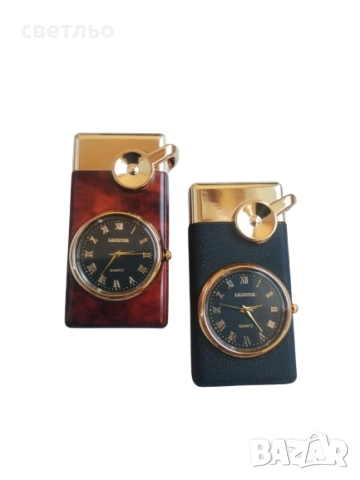 ветроупорни запалка+кварцов часовник, снимка 2 - Запалки - 52345667