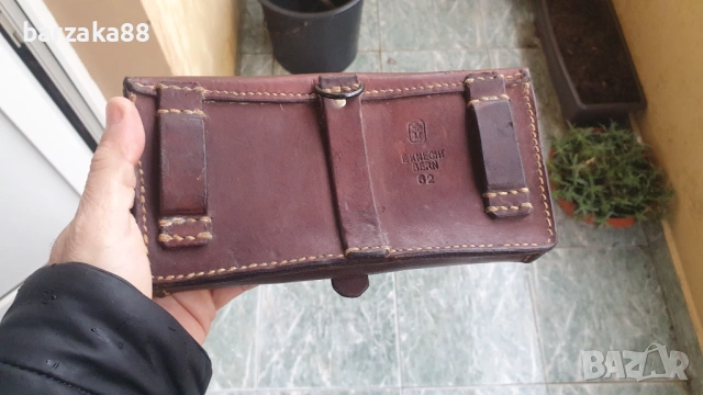 Стара военна паласка Кожена чанта, снимка 2 - Колекции - 53677181