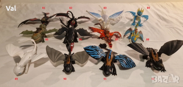 Фигурки на дракони „How To Train Your Dragon“ и Динозаври, снимка 6 - Фигурки - 50407656