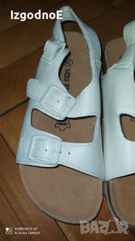 Нови 33н бели сандали Miss Fiori от естествена кожа , снимка 3 - Детски сандали и чехли - 46255931