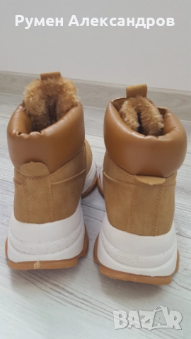 Дамски кожени боти EYAS размер 38 кафяви, снимка 7 - Дамски боти - 52793216