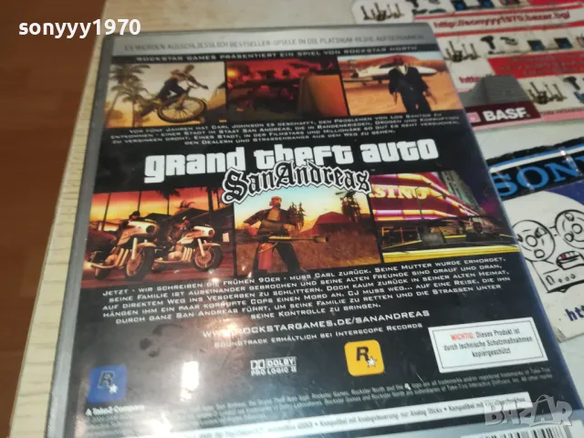 GTA SAN ANDREAS-SONY PS2 GAME 1102251103, снимка 14 - Игри за PlayStation - 49074693