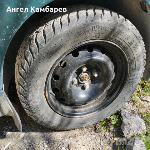 Желязни джанти със зимни гуми, снимка 3 - Гуми и джанти - 45009399