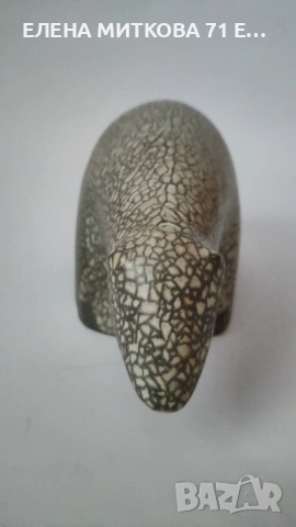 Голяма керамична фигура на мечка ювелирна изработка /маркирана, снимка 2 - Декорация за дома - 53515182