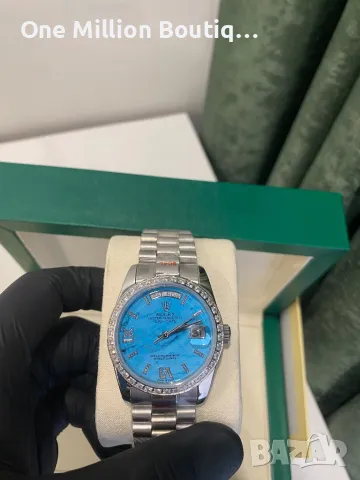 Rolex Day-Date Marble “Diamonds” 38MM, снимка 2 - Дамски - 49065988