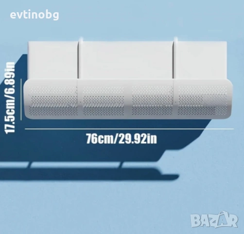 Регулируем дефлектор за климатик с елегантен дизайн, изработен от пластмаса с лесен монтаж без проби