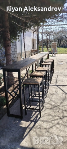 Изработка на бар плотове и бар столове от метал, снимка 7 - Маси - 53849420
