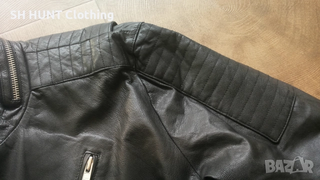 JACK & JONES Real Leather Jacket Размер XL мъжко яке естествена кожа 36-67, снимка 6 - Якета - 52158860