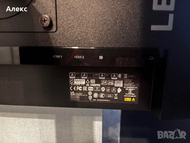 Lenovo legion R25f-30 240HZ, снимка 3 - Монитори - 54037828