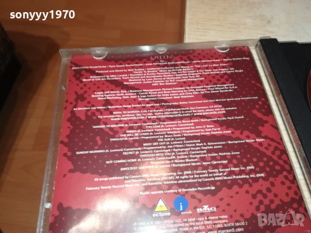 MAROON 5 CD 1208251452, снимка 12 - CD дискове - 51340479