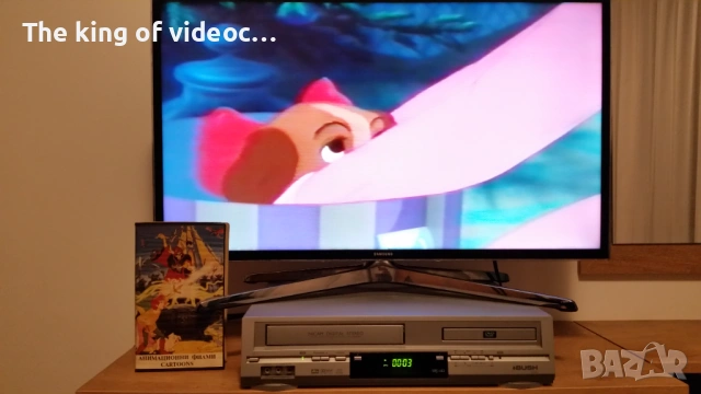 Видеокасета  " МЕЧЪТ В КАМЪКА " & " ДАМАТА И СКИТНИКЪТ " VHS , снимка 16 - Анимации - 53297743