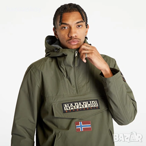 napapijri rainforest pocket 2 half-zip winter jacket - страхотно мъжко яке КАТО НОВО ХЛ