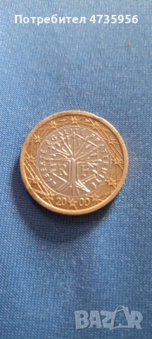 1 евро 2000 френска дървото на живота